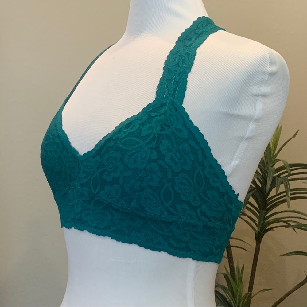 M NWT Free People Galloon Lace Racerback Back Bra - Picture 8 of 11